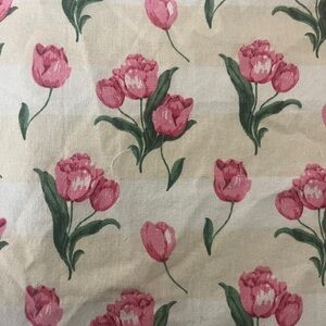 Pink Tulip Floral Cotton Fabric